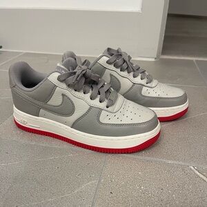 Custom Grey, Pink, & Blue Nike Air Force 1
